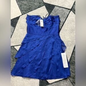 Cache Blue Strapless Tiered Sundress Size 10